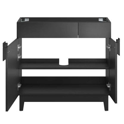 Modway - Miles 36in Bathroom Vanity Cabinet (Sink Basin Not Included) - EEI-6400-BLK veiw 6