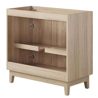 Modway - Miles 36in Bathroom Vanity Cabinet (Sink Basin Not Included) - EEI-6400-OAK veiw 4