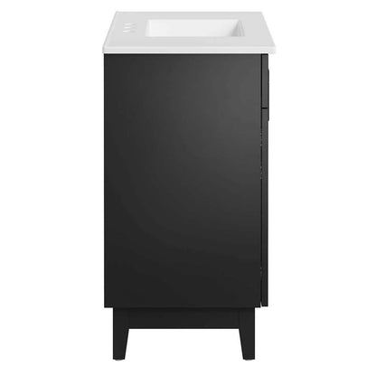 Modway - Miles 36in Bathroom Vanity - EEI-6484-WHI-BLK veiw 3