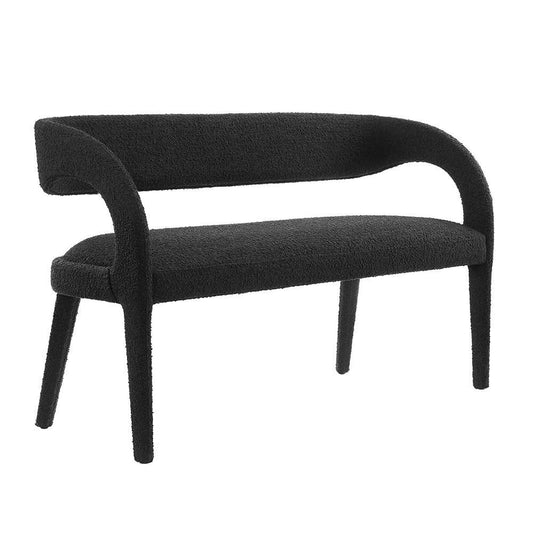 Modway - Pinnacle Boucle Fabric Accent Bench - EEI-6571-BLK veiw 1