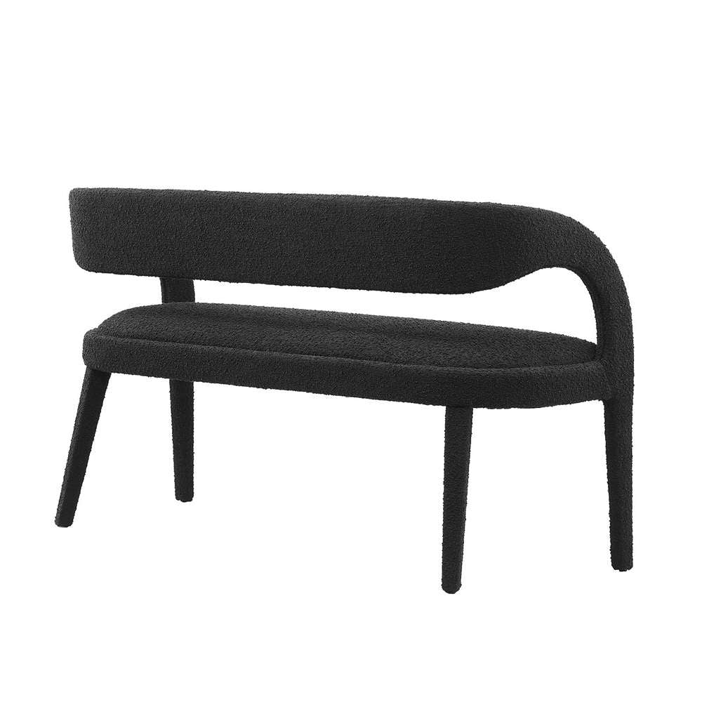 Modway - Pinnacle Boucle Fabric Accent Bench - EEI-6571-BLK veiw 4