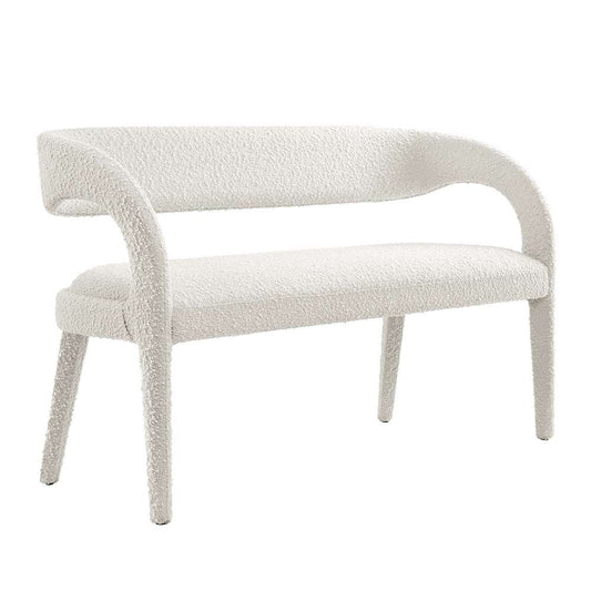Modway - Pinnacle Boucle Fabric Accent Bench - EEI-6571-IVO veiw 1