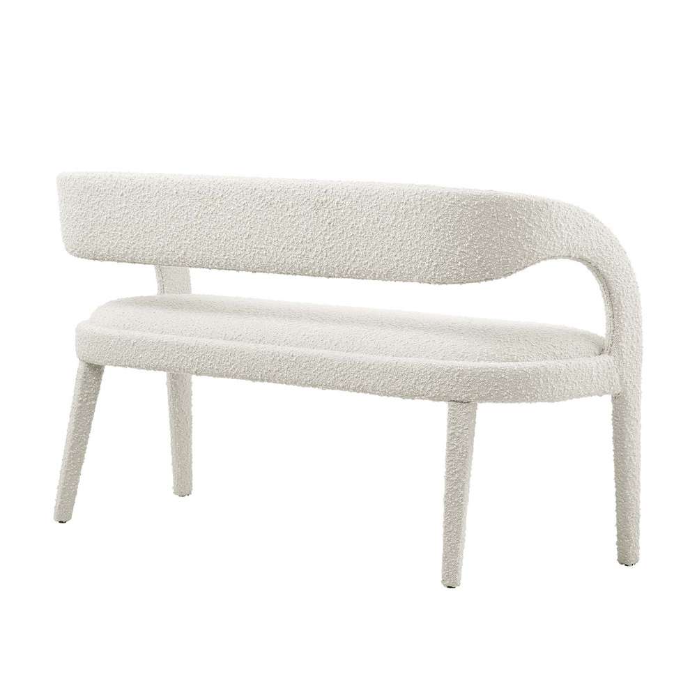 Modway - Pinnacle Boucle Fabric Accent Bench - EEI-6571-IVO veiw 4