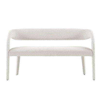 Modway - Pinnacle Boucle Fabric Accent Bench - EEI-6571-IVO veiw 5