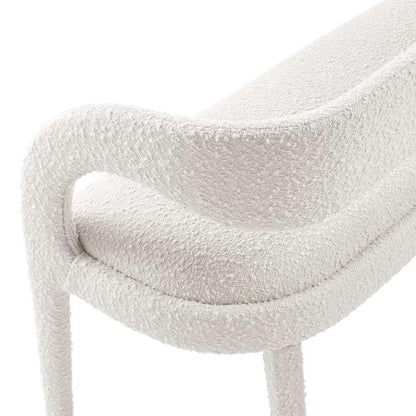 Modway - Pinnacle Boucle Fabric Accent Bench - EEI-6571-IVO veiw 6