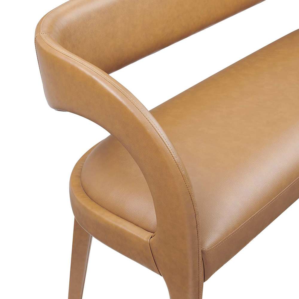 Modway - Pinnacle Vegan Leather Accent Bench - EEI-6570-TAN veiw 6