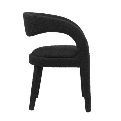 Modway - Pinnacle Boucle Upholstered Dining Chair (Set of 2) - EEI-6562-BLK veiw 3
