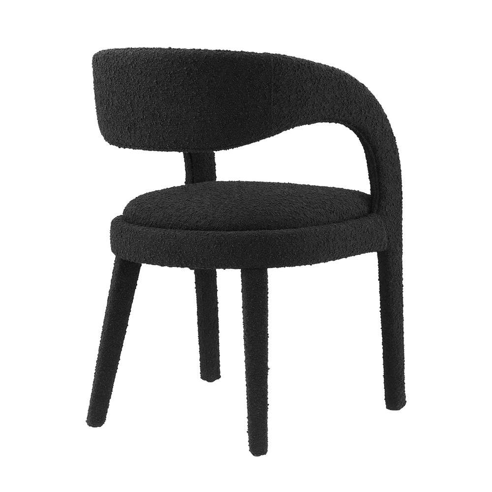 Modway - Pinnacle Boucle Upholstered Dining Chair (Set of 2) - EEI-6562-BLK veiw 4