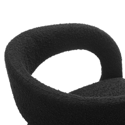 Modway - Pinnacle Boucle Upholstered Dining Chair (Set of 2) - EEI-6562-BLK veiw 6