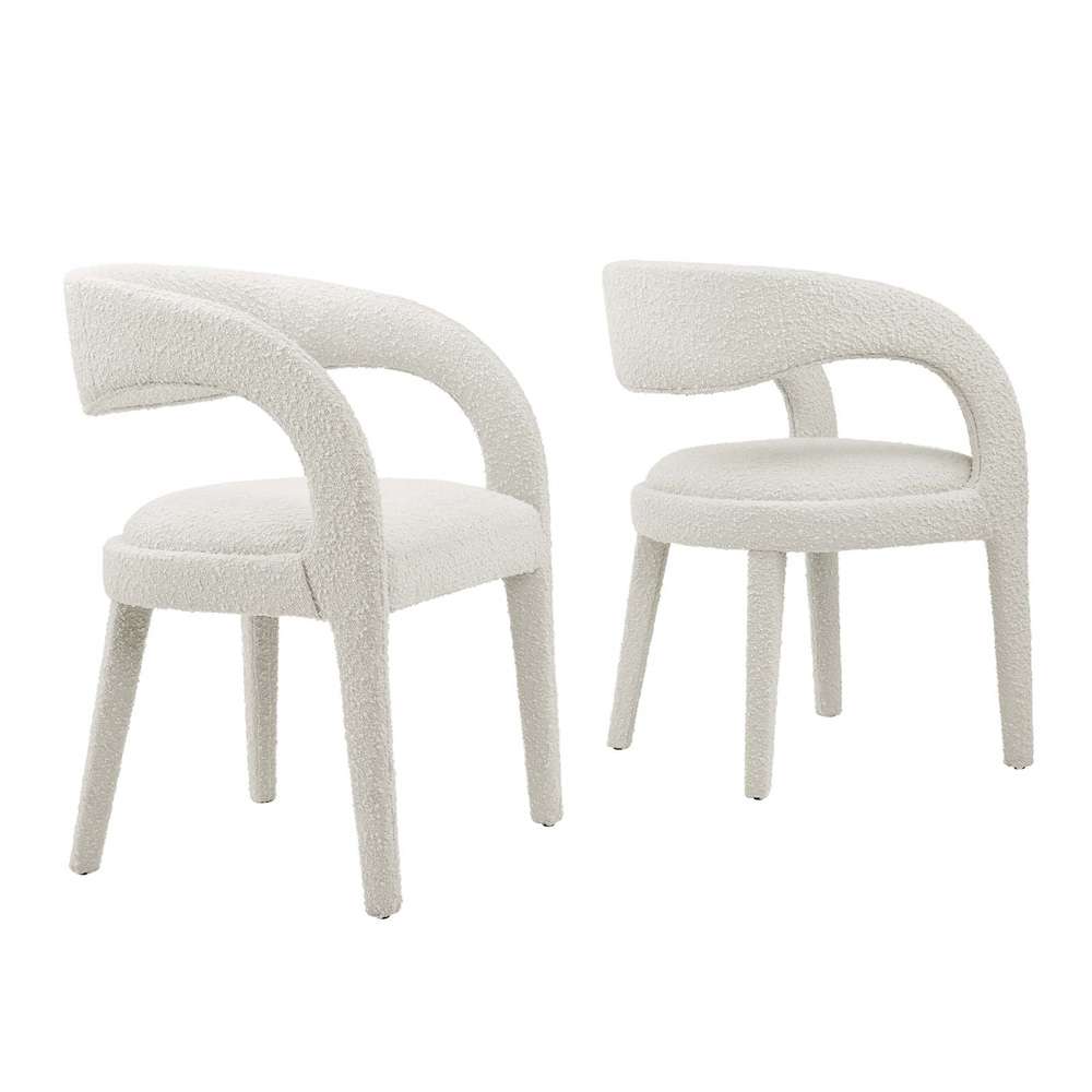 Modway - Pinnacle Boucle Upholstered Dining Chair (Set of 2) - EEI-6562-IVO veiw 2