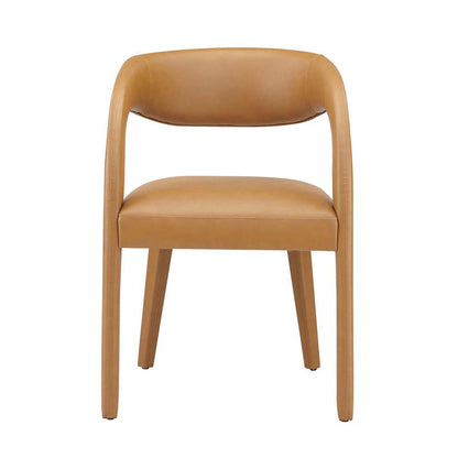 Modway - Pinnacle Vegan Leather Dining Chair (Set of 2) - EEI-6561-TAN veiw 5