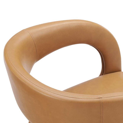 Modway - Pinnacle Vegan Leather Dining Chair (Set of 2) - EEI-6561-TAN veiw 6