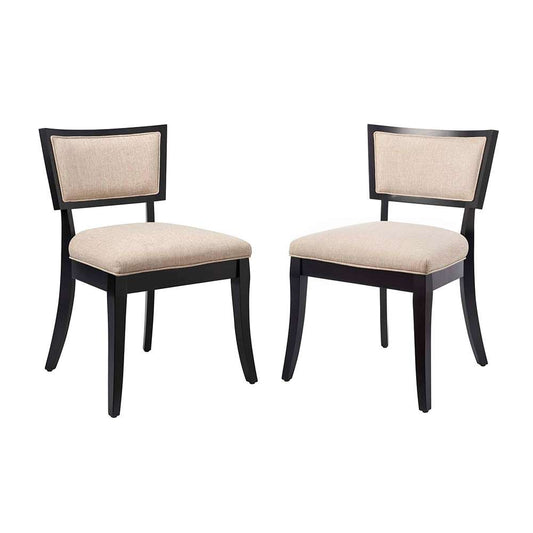 Modway - Pristine Upholstered Fabric Dining Chairs - (Set of 2) - EEI-4557-BEI veiw 1
