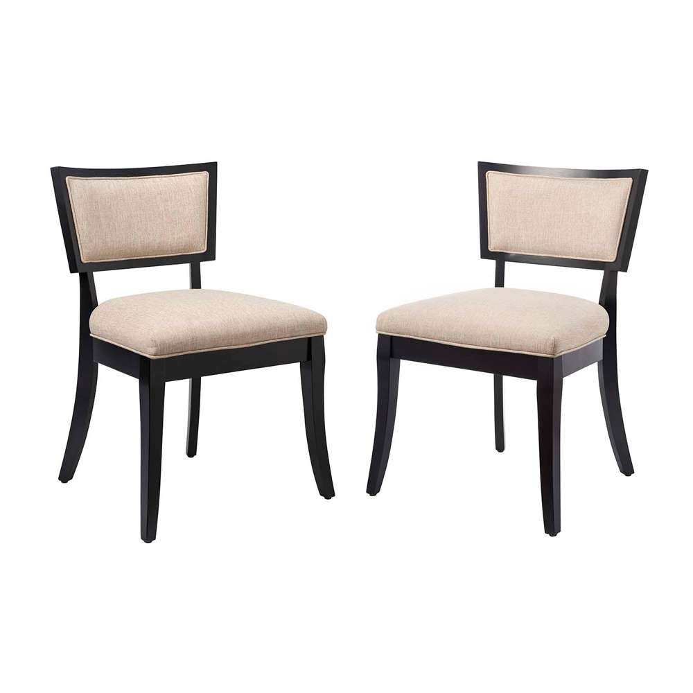 Modway - Pristine Upholstered Fabric Dining Chairs - (Set of 2) - EEI-4557-BEI veiw 2