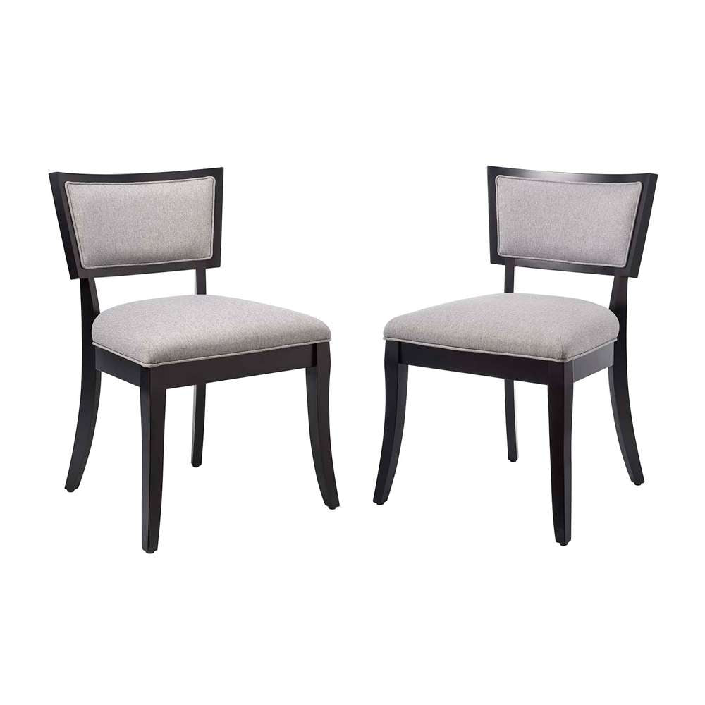 Modway - Pristine Upholstered Fabric Dining Chairs - (Set of 2) - EEI-4557-LGR veiw 2