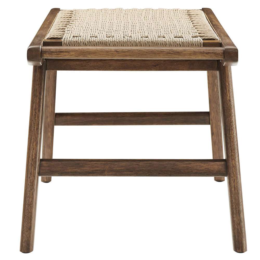Modway - Saoirse 47in Wove Rope Wood Bench - EEI-6552-WAL-NAT veiw 3