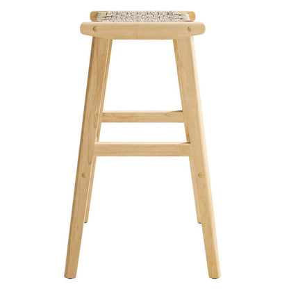 Modway - Saoirse Woven Rope Wood Bar Stool - (Set of 2) - EEI-6550-NAT-NAT veiw 4