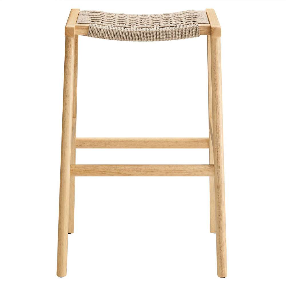 Modway - Saoirse Woven Rope Wood Bar Stool - (Set of 2) - EEI-6550-NAT-NAT veiw 5