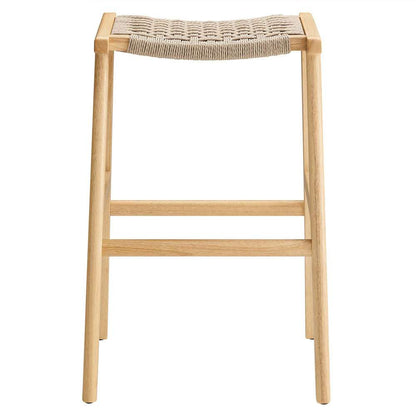 Modway - Saoirse Woven Rope Wood Bar Stool - (Set of 2) - EEI-6550-NAT-NAT veiw 5