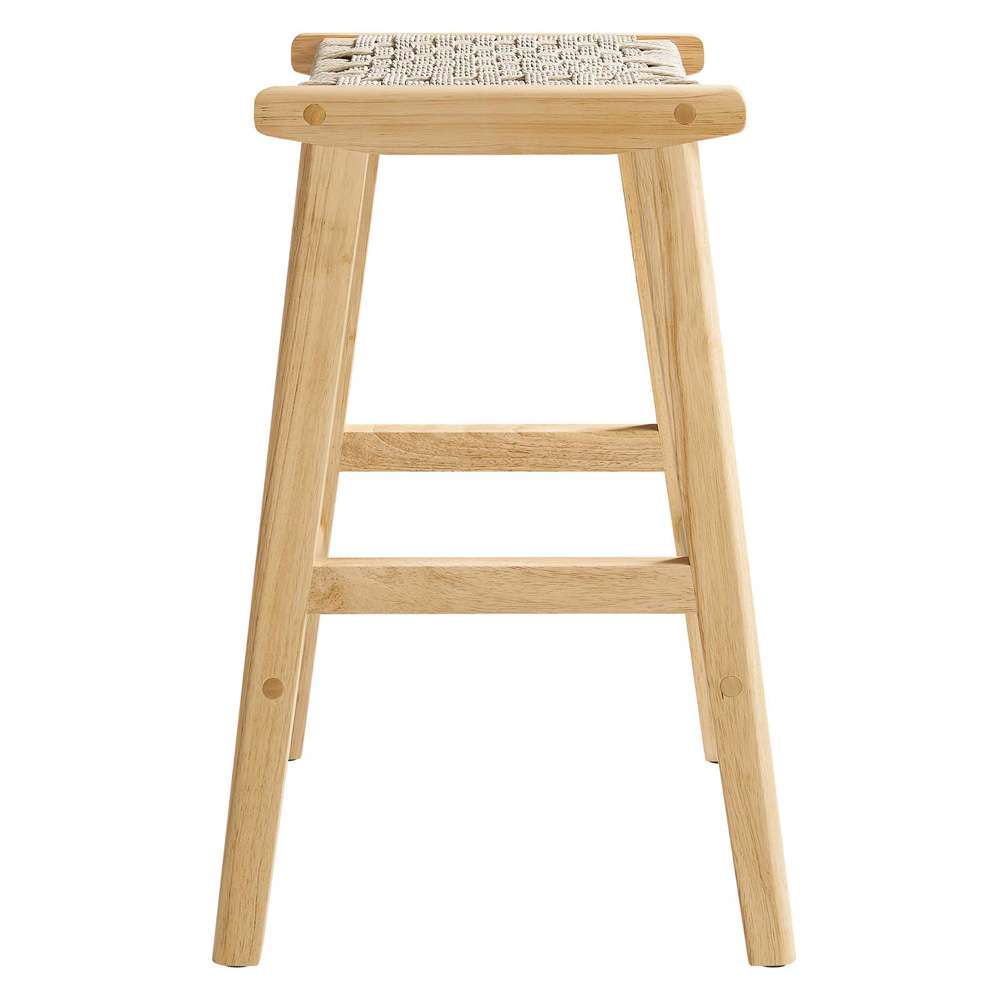 Modway - Saoirse Woven Rope Wood Counter Stool - (Set of 2) - EEI-6548-NAT-NAT veiw 4