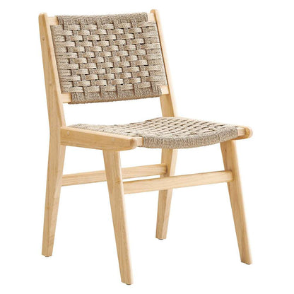 Modway - Saoirse Woven Rope Wood Dining Side Chair - EEI-6545-NAT-NAT veiw 3
