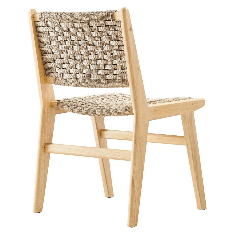 Modway - Saoirse Woven Rope Wood Dining Side Chair - EEI-6545-NAT-NAT veiw 5