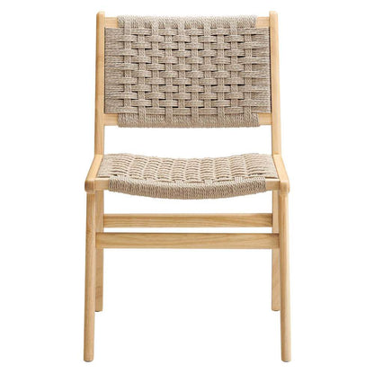 Modway - Saoirse Woven Rope Wood Dining Side Chair - EEI-6545-NAT-NAT veiw 6