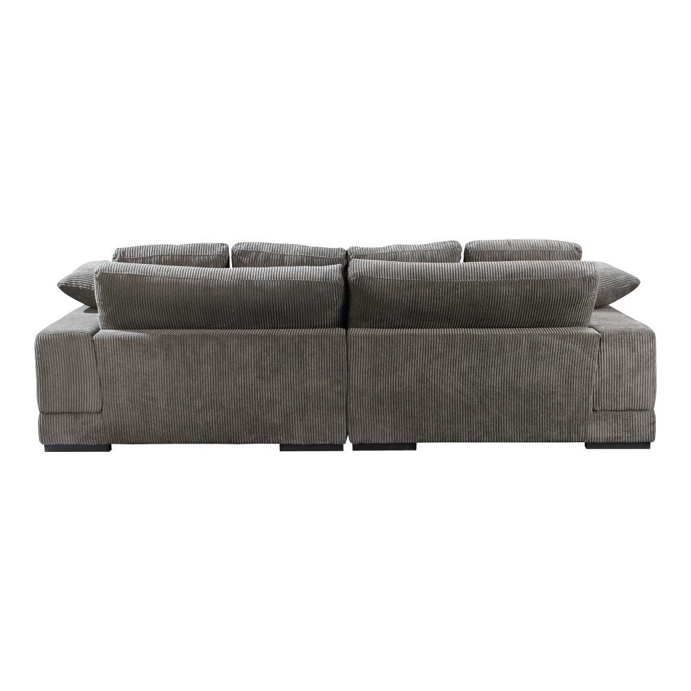 Moes Home - Plunge Sectional in Charcoal - TN-1004-25-0 veiw 3