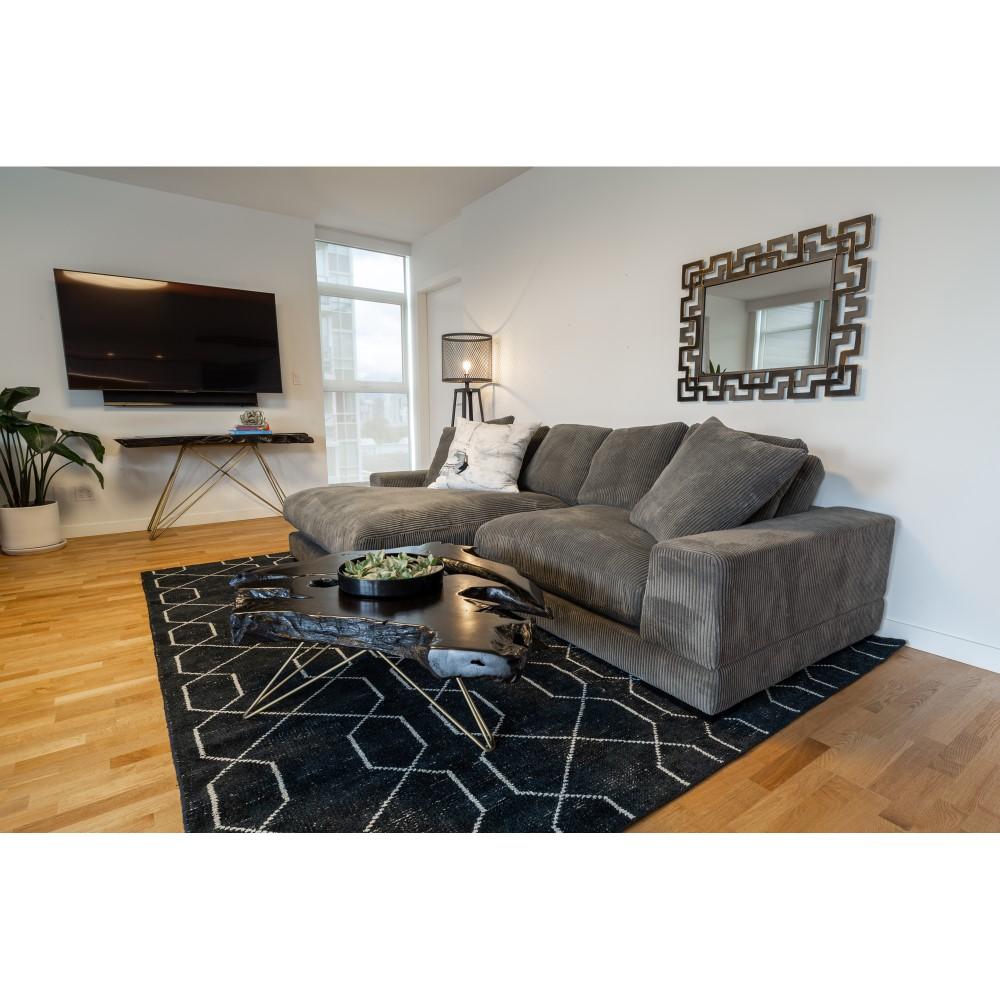 Moes Home - Plunge Sectional in Charcoal - TN-1004-25-0 veiw 7