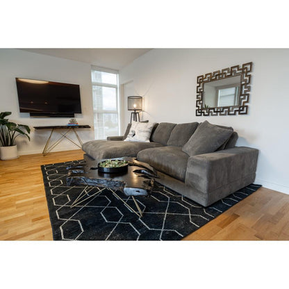 Moes Home - Plunge Sectional in Charcoal - TN-1004-25-0 veiw 7
