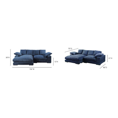 Moes Home - Plunge Sectional in Light Blue - TN-1004-46-0 veiw 5