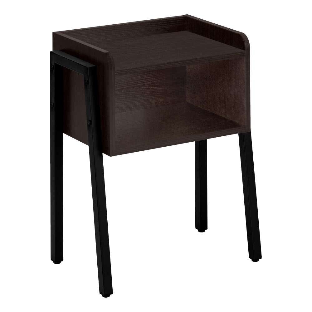 Monarch Specialties - Accent Table, Side, End, Nightstand, Lamp, Living Room, Bedroom, Metal, Laminate, Brown, Black, Contemporary, Modern - I-3593 veiw 1