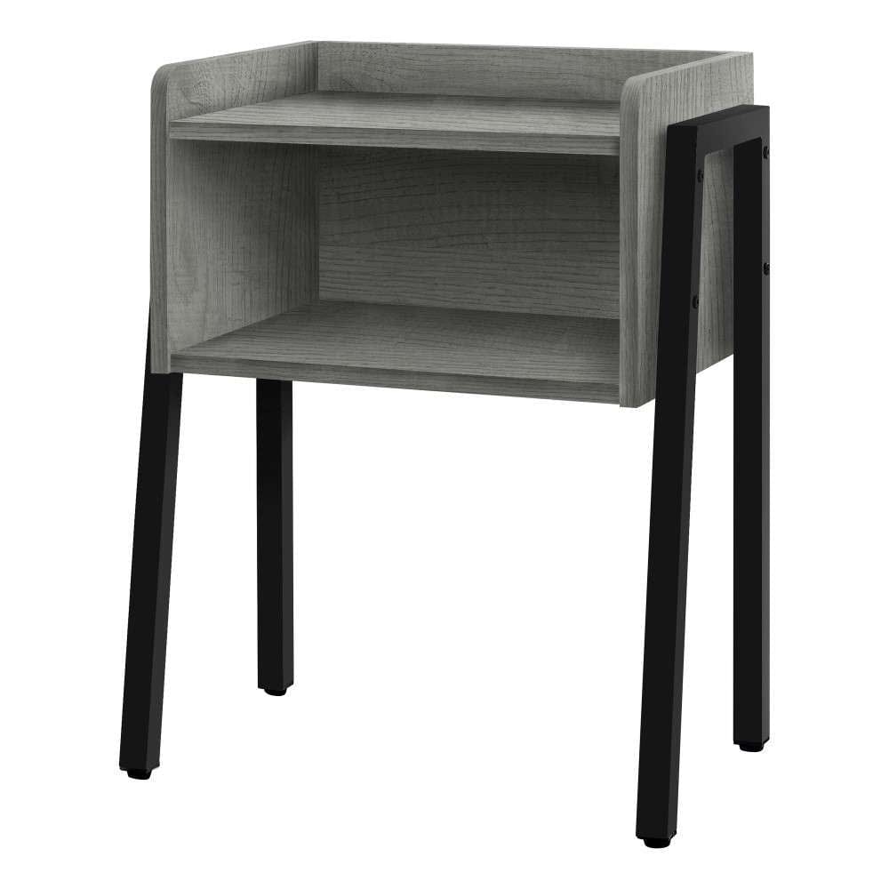 Monarch Specialties - Accent Table, Side, End, Nightstand, Lamp, Living Room, Bedroom, Metal, Laminate, Grey, Black, Contemporary, Modern - I-3591 veiw 1