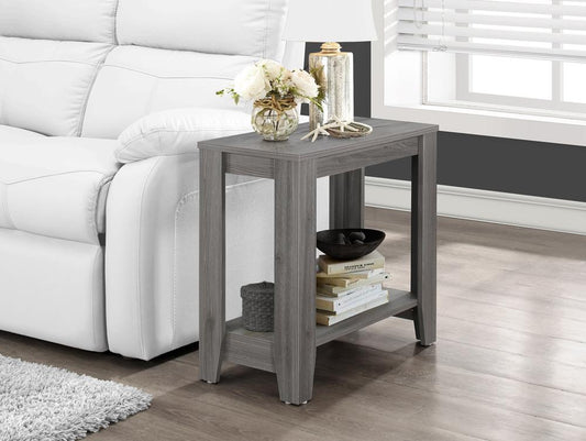 Monarch Specialties - Accent Table, Side, End, Nightstand, Lamp, Living Room, Bedroom, Laminate, Grey, Transitional - I-3118 veiw 1