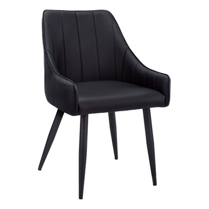 Monarch Specialties - Dining Chair, (Set of 2) Side, Upholstered, Kitchen, Dining Room, Pu Leather Look, Metal, Black, Contemporary, Modern - I-1187 veiw 1