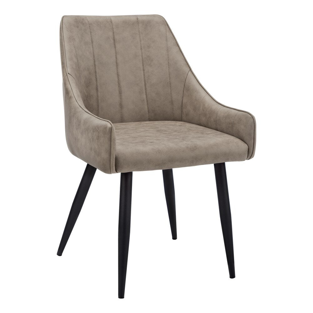 Monarch Specialties - Dining Chair, (Set of 2) Side, Upholstered, Kitchen, Dining Room, Fabric, Metal, Beige, Black, Contemporary, Modern - I-1188 veiw 1