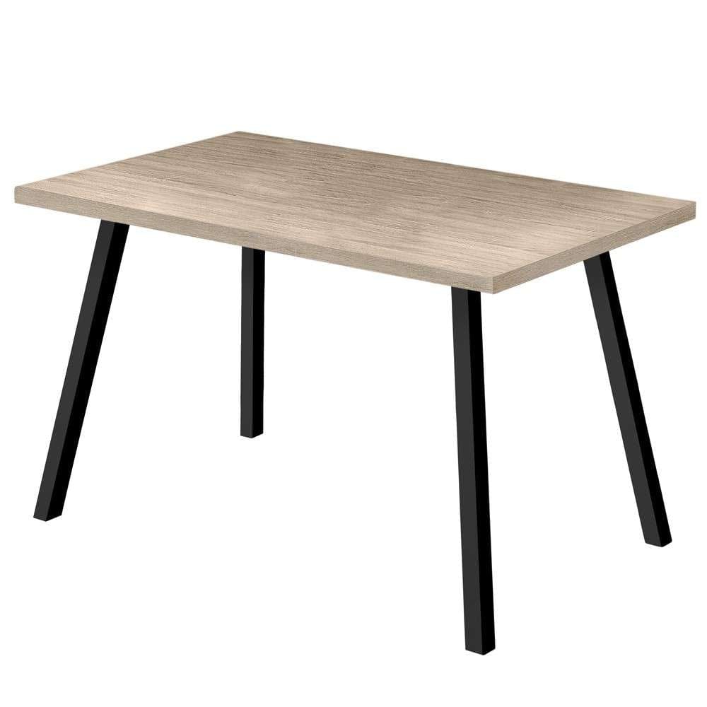 Monarch Specialties - Dining Table, 60in Rectangular, Kitchen, Dining Room, Metal, Laminate, Brown, Black, Contemporary, Modern - I-1137 veiw 1