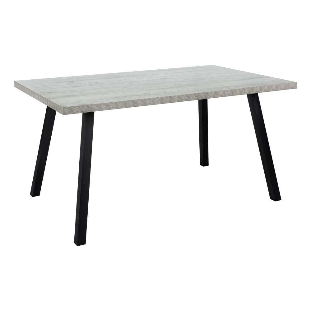 Monarch Specialties - Dining Table, 60in Rectangular, Kitchen, Dining Room, Metal, Laminate, Grey, Black, Contemporary, Modern - I-1136 veiw 1