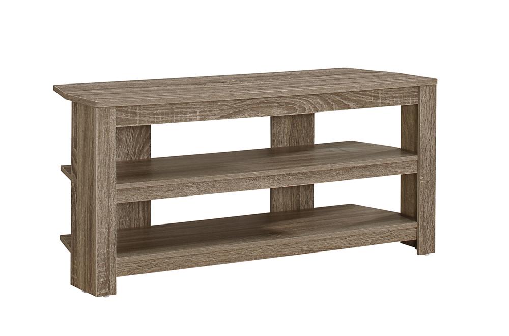 Monarch Specialties - Tv Stand, 42 Inch, Console, Media Entertainment Center, Storage Shelves, Living Room, Bedroom, Laminate, Brown, Contemporary, Modern - I-2569 veiw 2