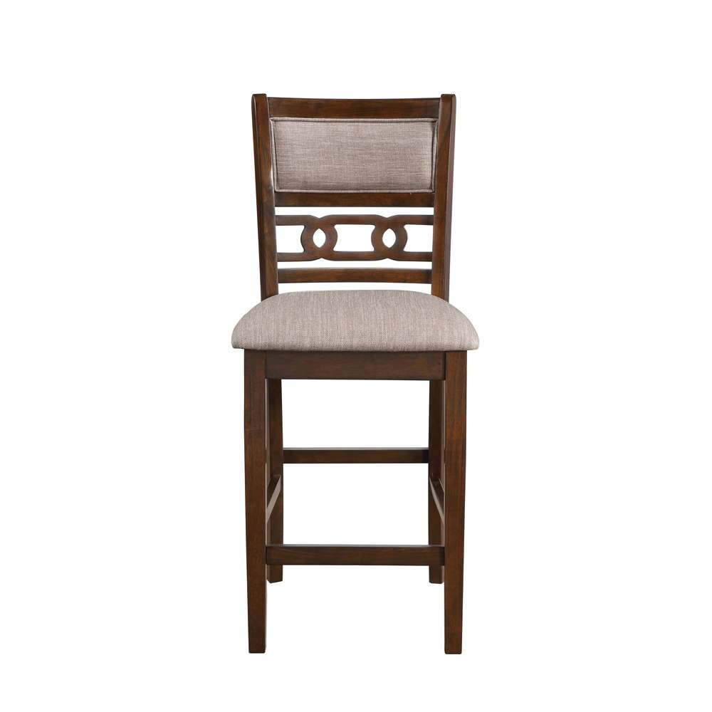 New Classic Furniture - Gia 30in Counter Table With 2 Chairs & Stg Shelf-Cherry - D1701-32S-CHY veiw 3