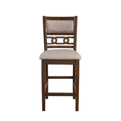 New Classic Furniture - Gia 30in Counter Table With 2 Chairs & Stg Shelf-Cherry - D1701-32S-CHY veiw 3