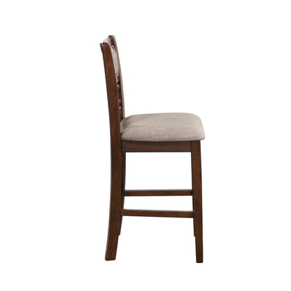 New Classic Furniture - Gia 30in Counter Table With 2 Chairs & Stg Shelf-Cherry - D1701-32S-CHY veiw 4