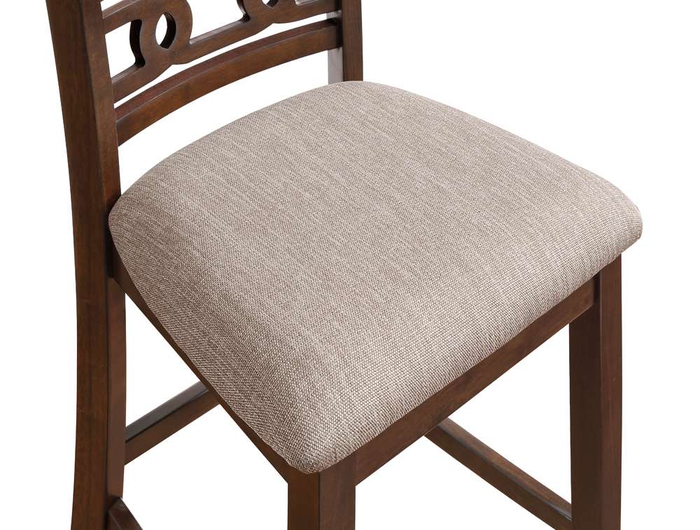 New Classic Furniture - Gia 30in Counter Table With 2 Chairs & Stg Shelf-Cherry - D1701-32S-CHY veiw 6