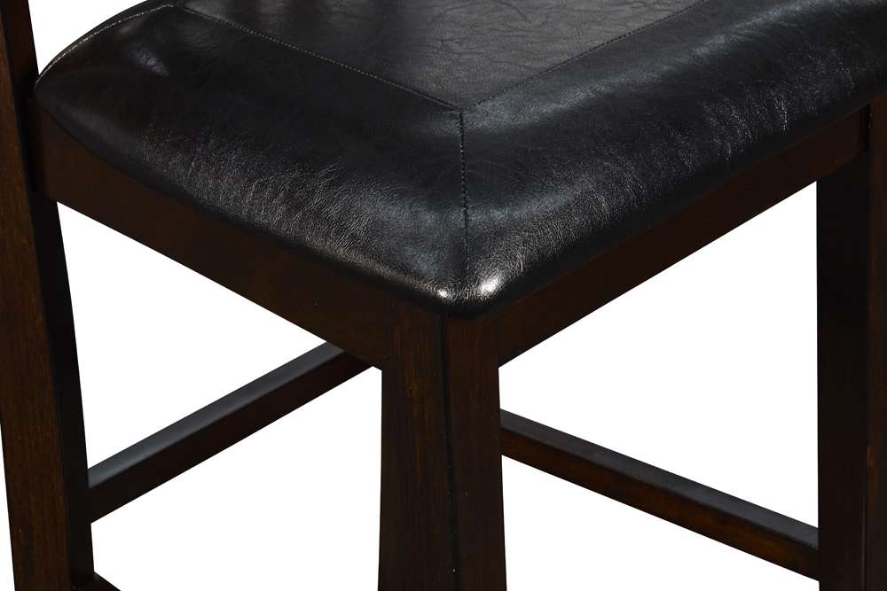 New Classic Furniture - Gia 30in Counter Table With 2 Chairs & Stg Shelf-Ebony - D1701-32S-EBY veiw 2