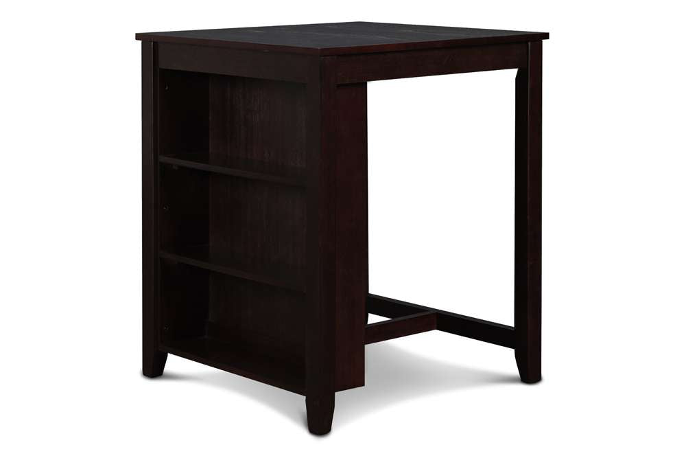 New Classic Furniture - Gia 30in Counter Table With 2 Chairs & Stg Shelf-Ebony - D1701-32S-EBY veiw 4