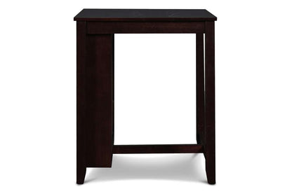 New Classic Furniture - Gia 30in Counter Table With 2 Chairs & Stg Shelf-Ebony - D1701-32S-EBY veiw 5
