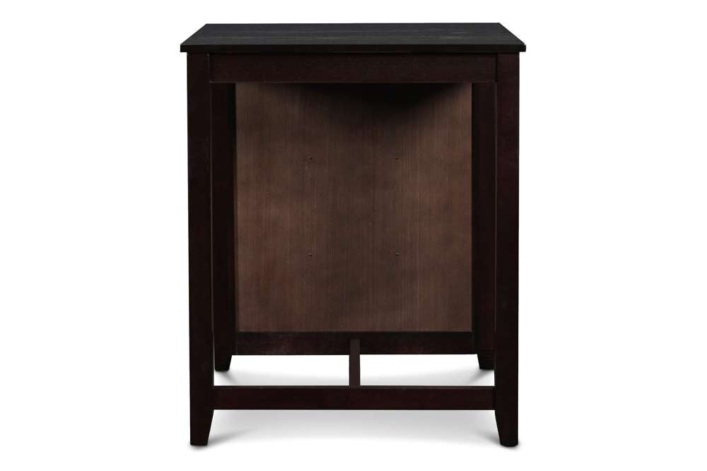 New Classic Furniture - Gia 30in Counter Table With 2 Chairs & Stg Shelf-Ebony - D1701-32S-EBY veiw 6