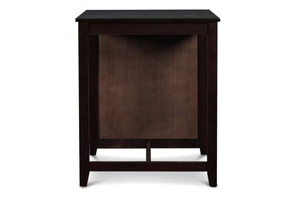 New Classic Furniture - Gia 30in Counter Table With 2 Chairs & Stg Shelf-Ebony - D1701-32S-EBY veiw 6