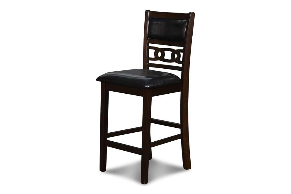 New Classic Furniture - Gia 30in Counter Table With 2 Chairs & Stg Shelf-Ebony - D1701-32S-EBY veiw 8