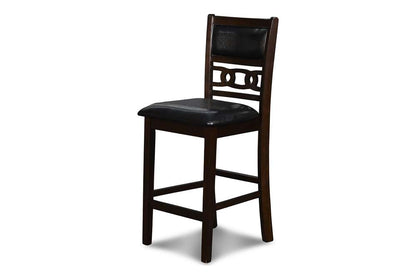 New Classic Furniture - Gia 30in Counter Table With 2 Chairs & Stg Shelf-Ebony - D1701-32S-EBY veiw 8